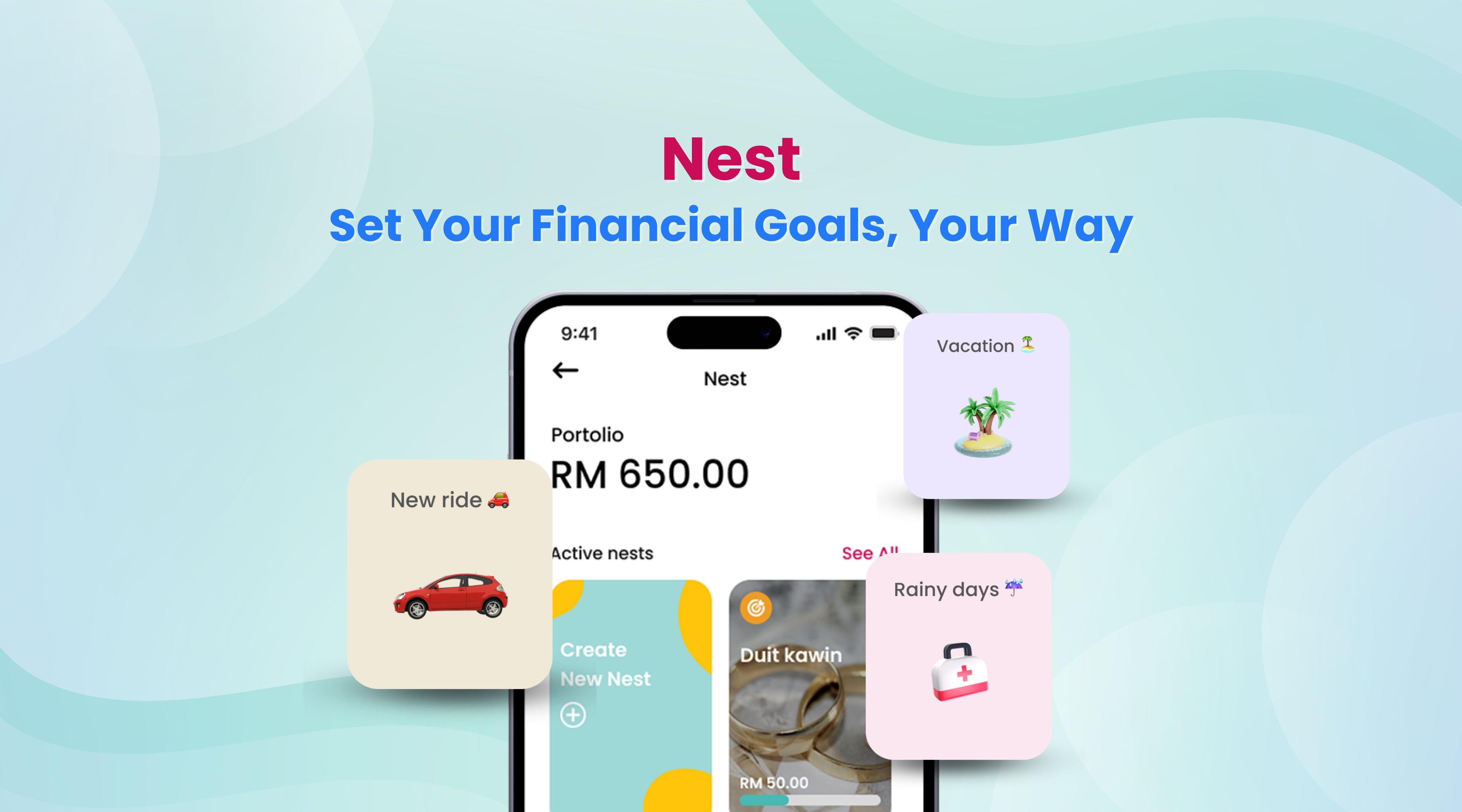 Nest: Set Your Financial Goals, Your Way 